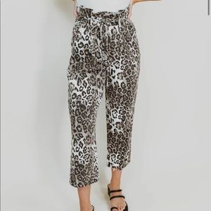 Kittenish leopard pants
